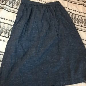 GAP denim chambray skirt
